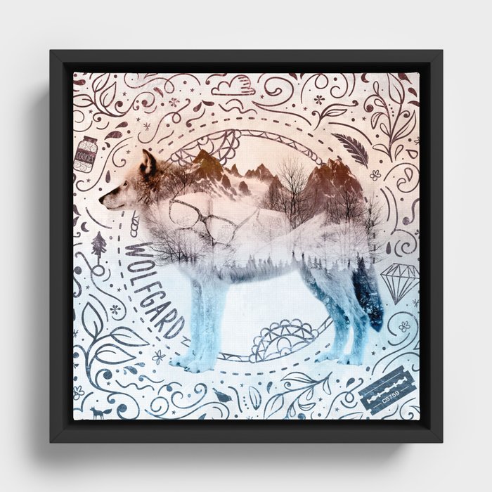 Wolfgard (Terra Indigene) Framed Canvas