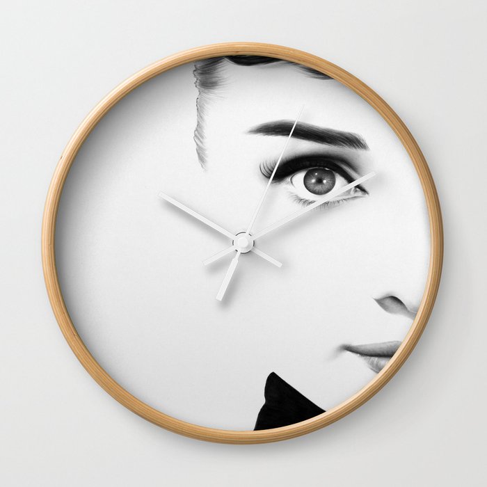 Audrey Hepburn Half Series Wall Clock