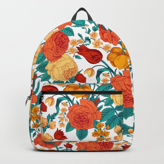 Vintage flower garden Backpack