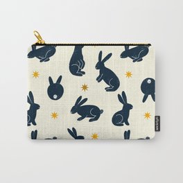 Lucky Black Water Rabbits Carry-All Pouch