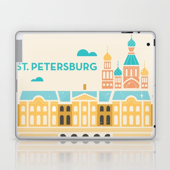 St. Petersburg Fountains Laptop & iPad Skin
