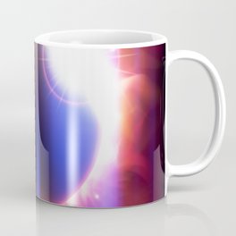 An outer space background with an eclipse, planets and stars.  Coffee Mug