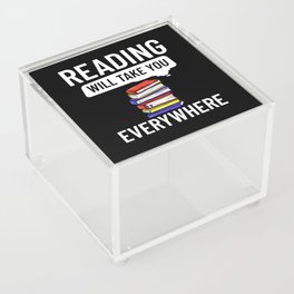 Reader Book Reading Bookworm Librarian Acrylic Box