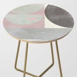 mid century scandi winter painted Side Table