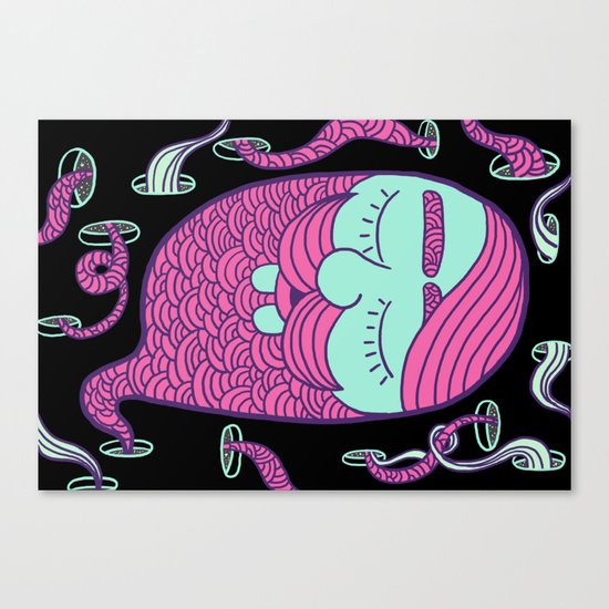 Sleepy Head (boy) Canvas Print
