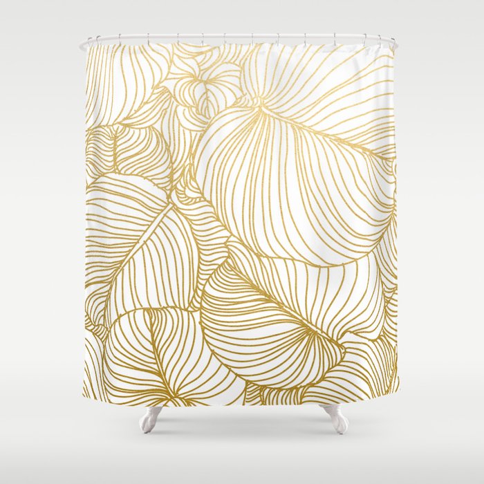 Wilderness Gold Shower Curtain By 83oranges Society6