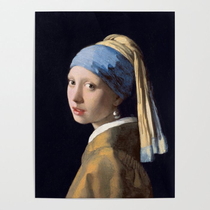 Girl With a Pearl Earring - Vermeer Poster