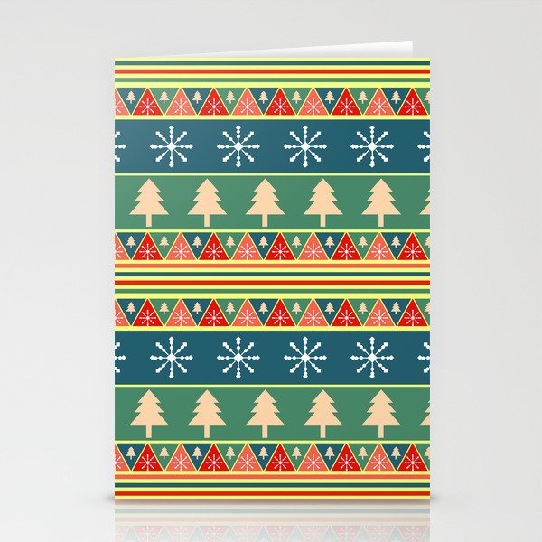 Christmas pattern II Stationery Cards