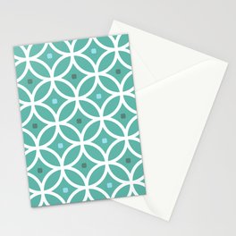 Intersected Circles 6 Stationery Card