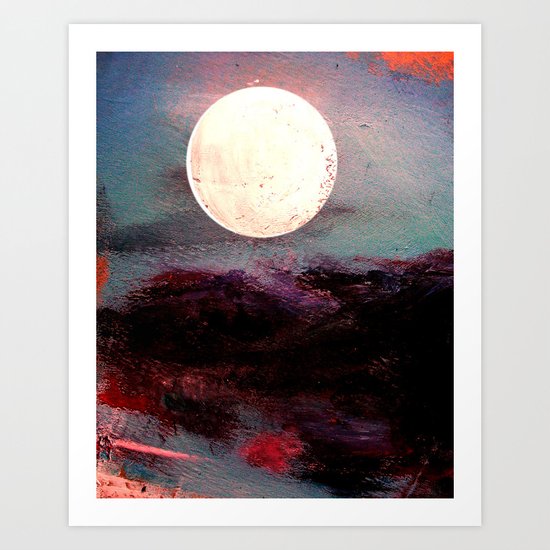 Tonight, I Am Dreaming That We Can Sleep Under The Same Moon. Art Print
