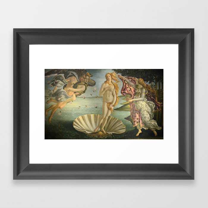 The birth of Venus Sandro Boticelli Renaissance Framed Art Print