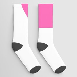 Letter P (Pink & White) Socks