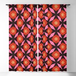Retro floral pattern Blackout Curtain
