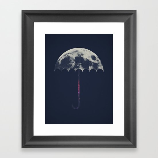 Space Umbrella Framed Art Print