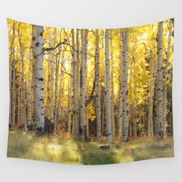 Aspen trees in Autumn ,Coconino National Forest, Arizona, USA Wall Tapestry