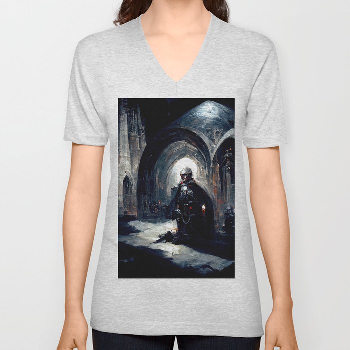 In the shadow of the Inquisitor V Neck T Shirt
