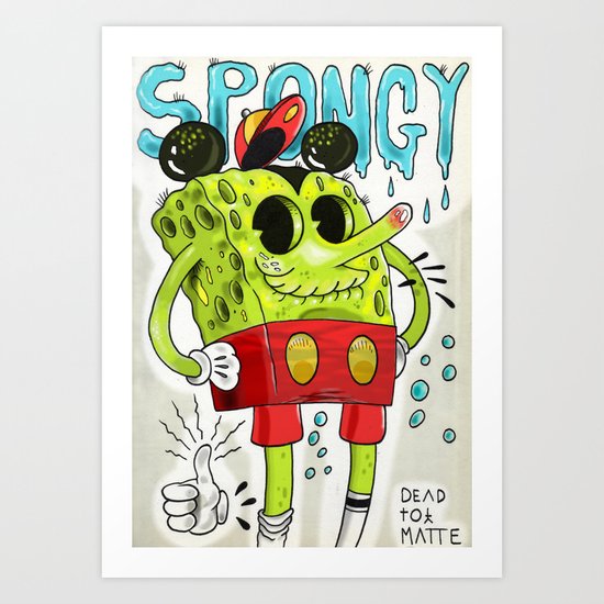 Spongy Art Print