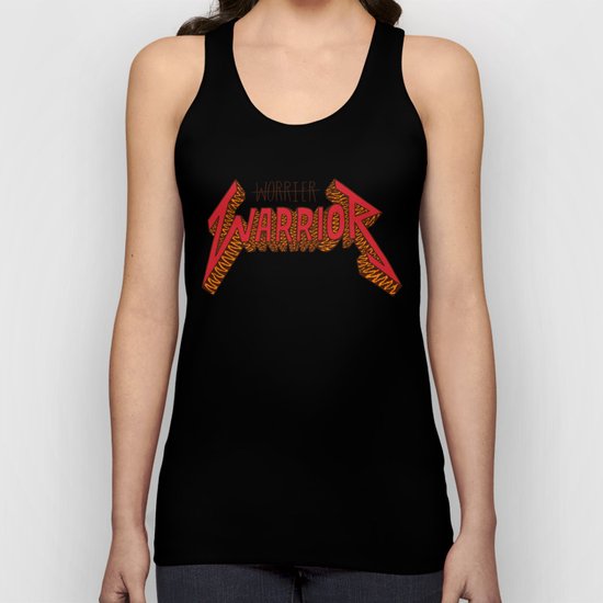 Warrior Not Worrier Unisex Tank Top