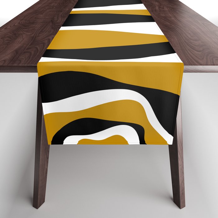 Ebb and Flow 4 - Dark Yellow Table Runner
