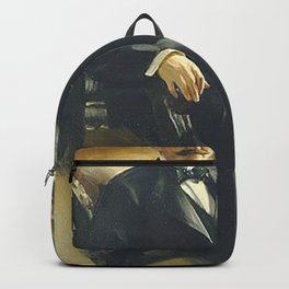 Anders Zorn - Henry Clay Pierce Backpack | Oilpaint, Canvas, Vintage, Artprint, Nationalmuseum, Portrait, Moustache, Old, Man, Illustration 