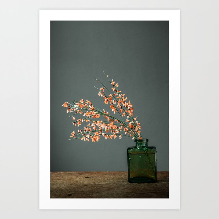 Fine-art photography | bright orange flowers | photo print I broom  Art Print