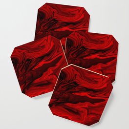 Blood Red Marble Coaster