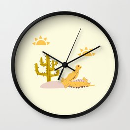 Sunny Crocodile Wall Clock