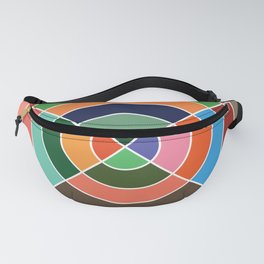 Geometric shapes Colorful circles Fanny Pack
