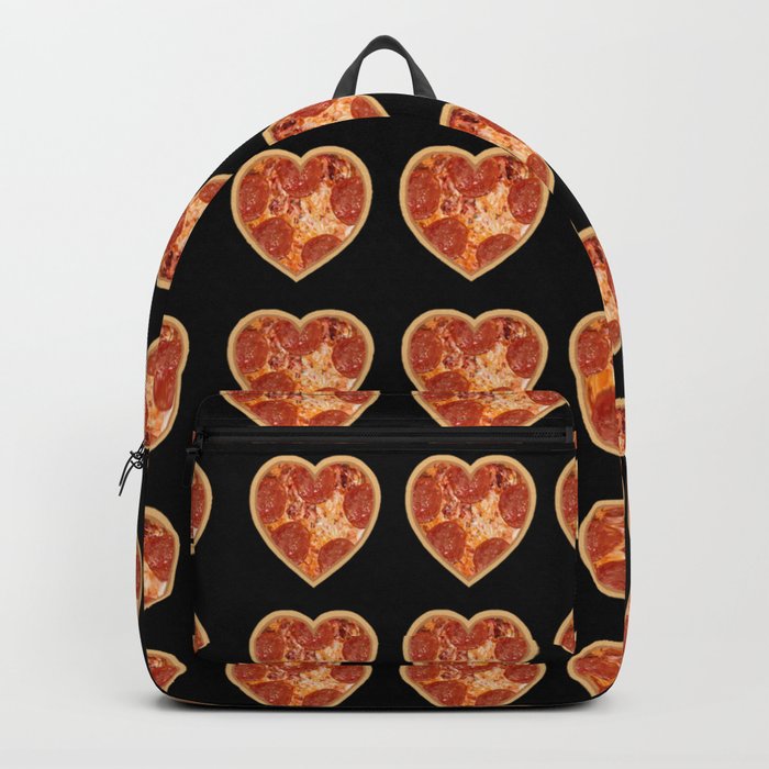 Pepperoni Pizza Heart Backpack