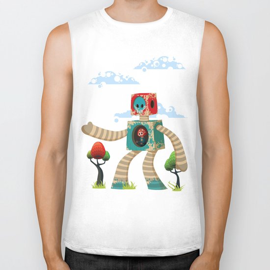 Woody Mecha Biker Tank