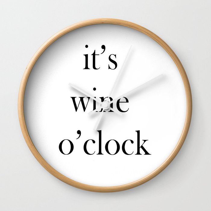 Wine O'Clock Wall Clock