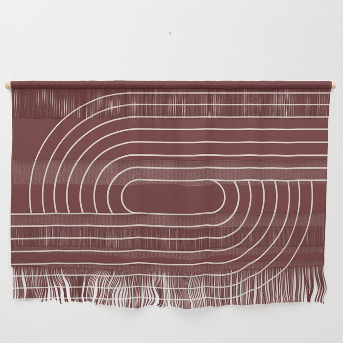 Oval Lines Abstract X Wall Hanging