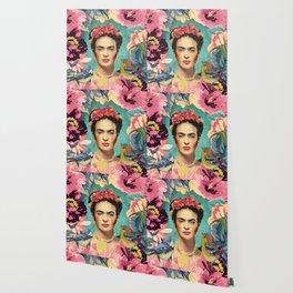 Frida Kahlo Wallpaper For Any Decor Style Society6 6500 x 6500 jpeg 2044kb. frida kahlo wallpaper for any decor