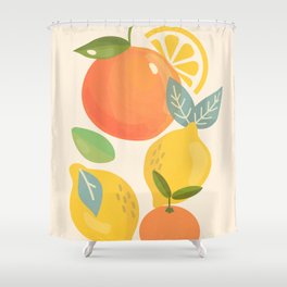 Citrus Fruits Shower Curtain