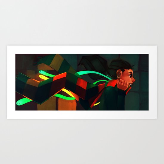 Scarfed Art Print