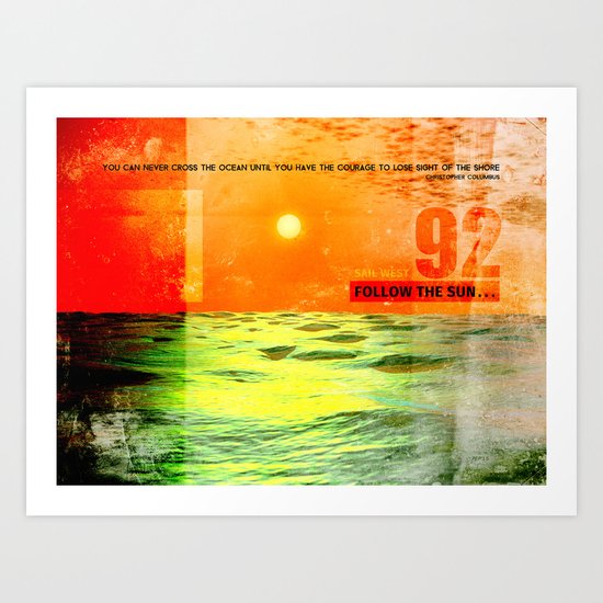 Christopher Columbus 1492 Art Print