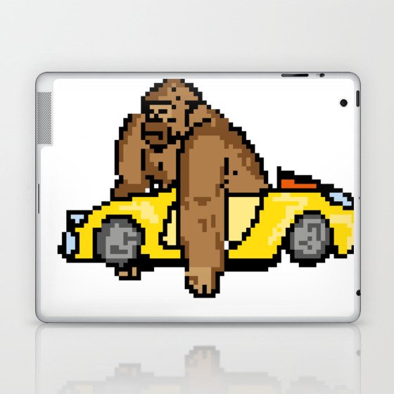 gorilla in a car Laptop & iPad Skin