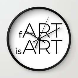 fArt is Art Wall Clock