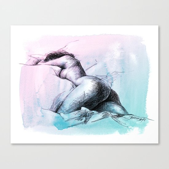 Nude female 3 Canvas Print