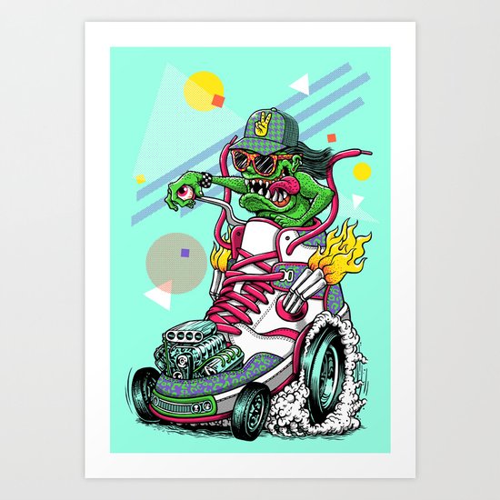 RIDE IT, KICK IT! Art Print