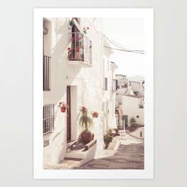 Spanish style home decor with typical Andalusian village Art Print