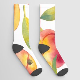 peache fruit pattern Socks