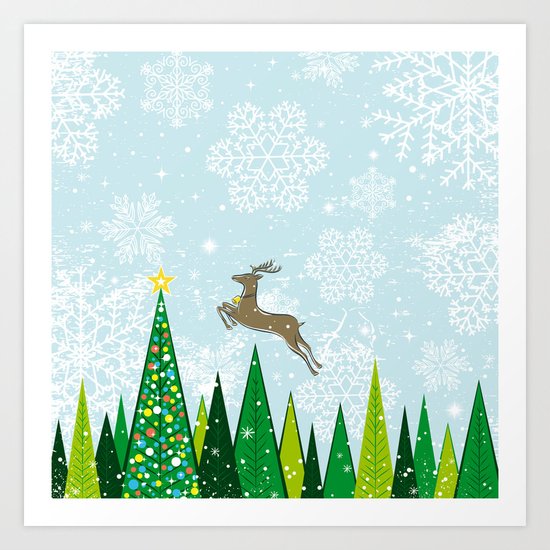 Winters Day Art Print