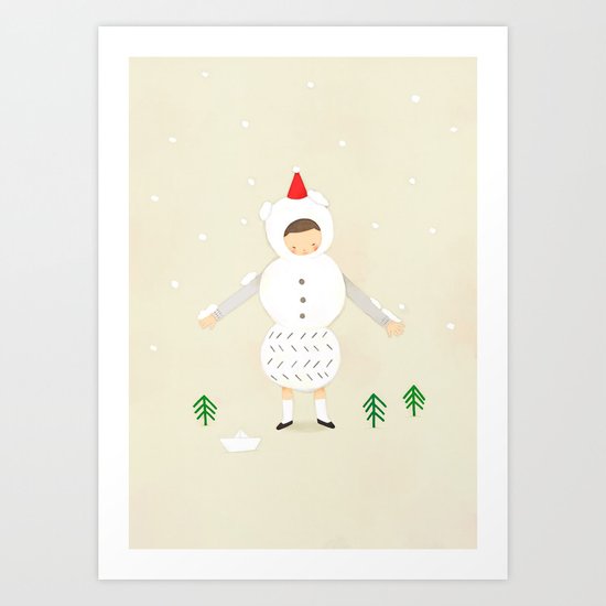 snow snow Art Print