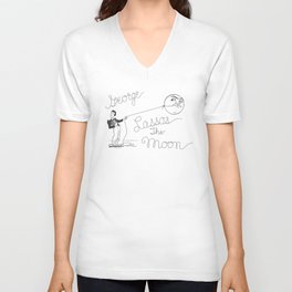 It's a Wonderful Life - George Lassos the Moon V Neck T Shirt