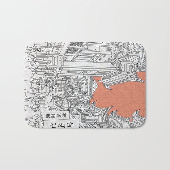 Street in China Bath Mat