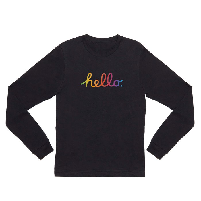 Hello — A tribute to Apple Long Sleeve T Shirt
