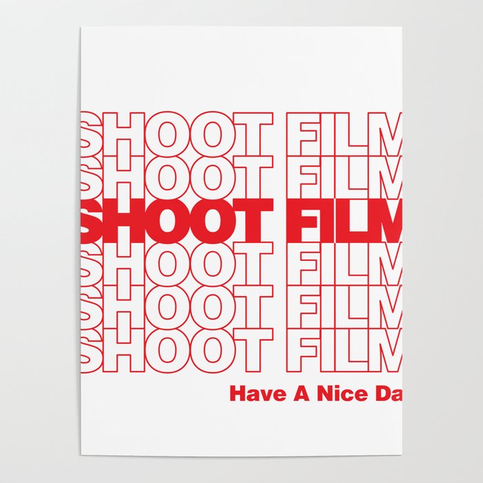 Shoot Film Red Poster