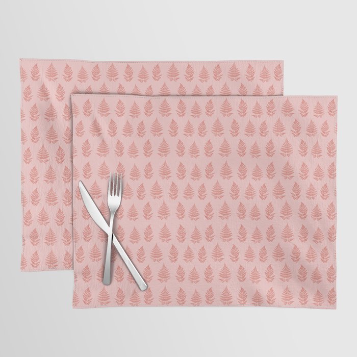 Fellow Ferns Oslo pink coral small scale Placemat