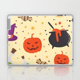 Halloween Pattern Background Laptop Skin